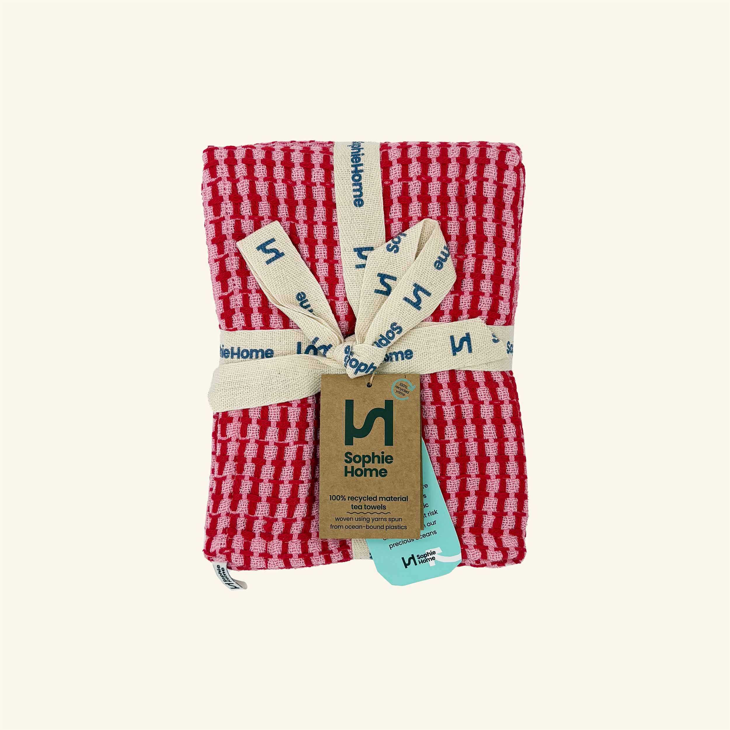 Recycled Materials Tea Towel 2 Pack