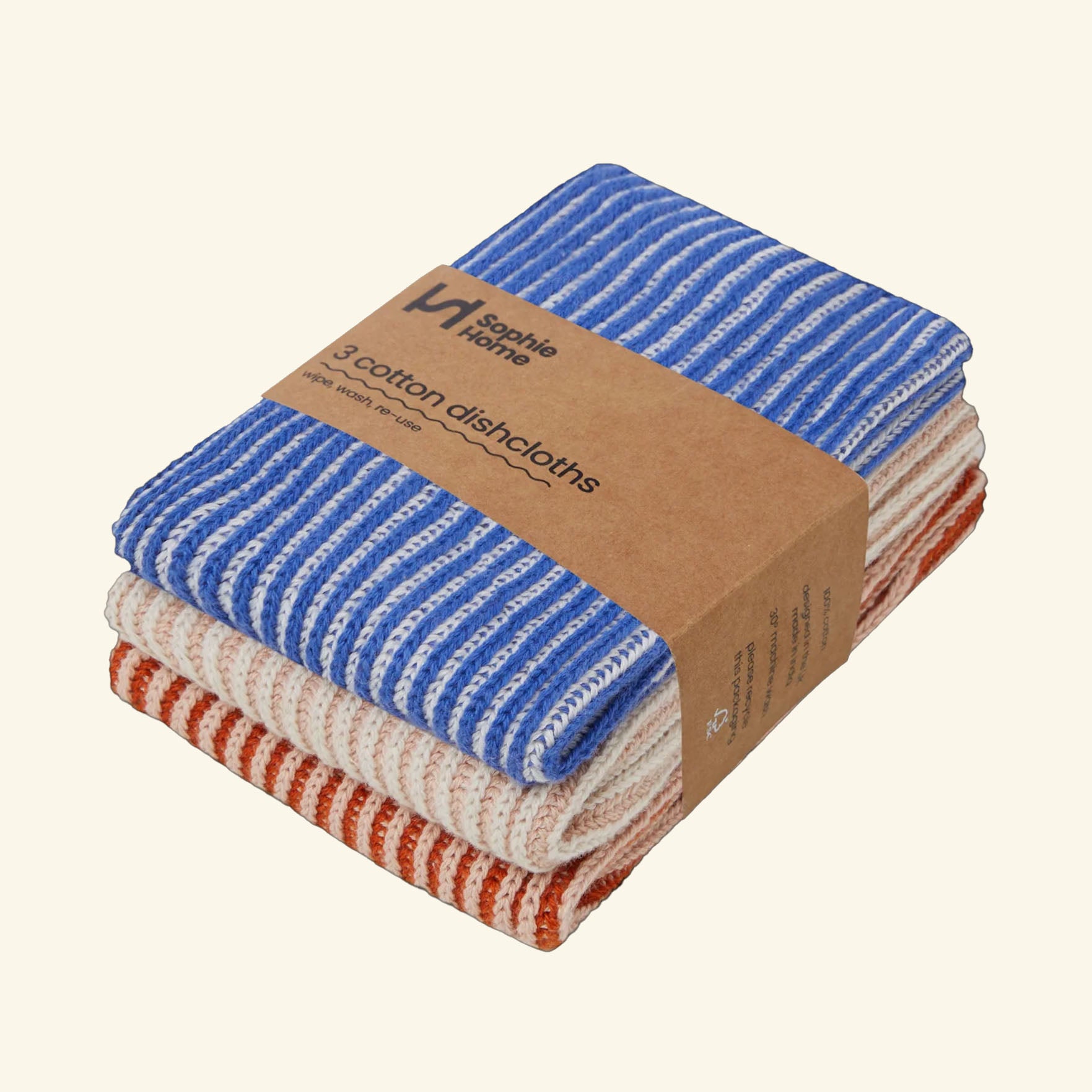 Reusable Ribbed Dish Cloths