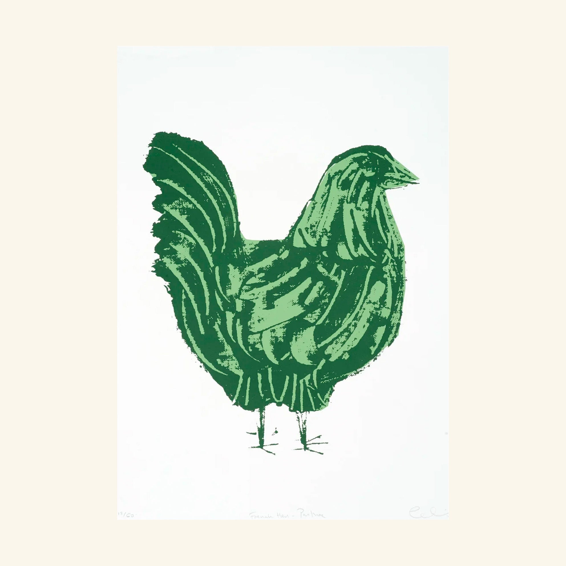 French Hen Print