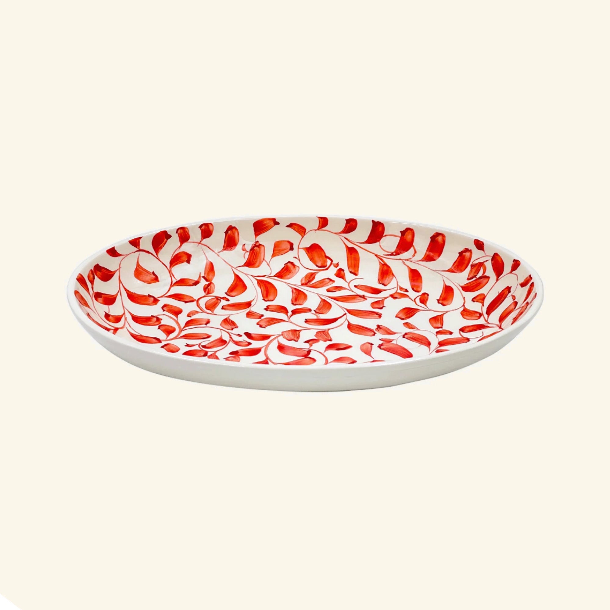 Large Scroll Oval Platter