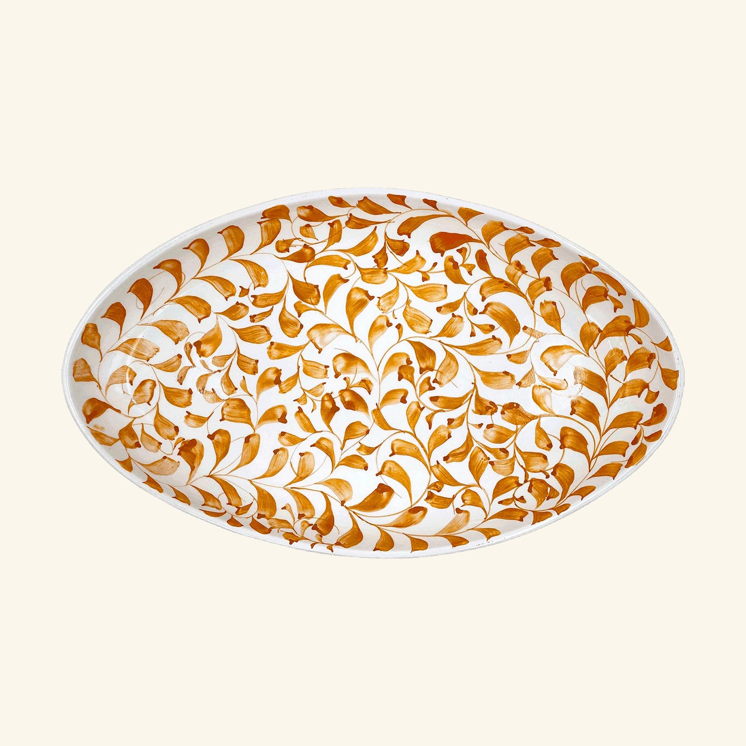 Large Scroll Oval Platter