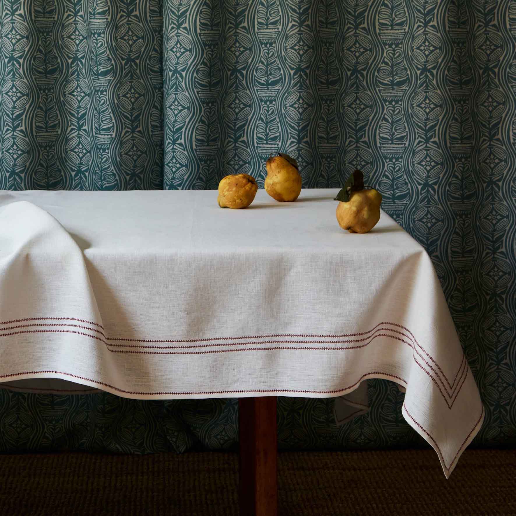 Dacha Dual Use Printed Teal / Oyster Fabric