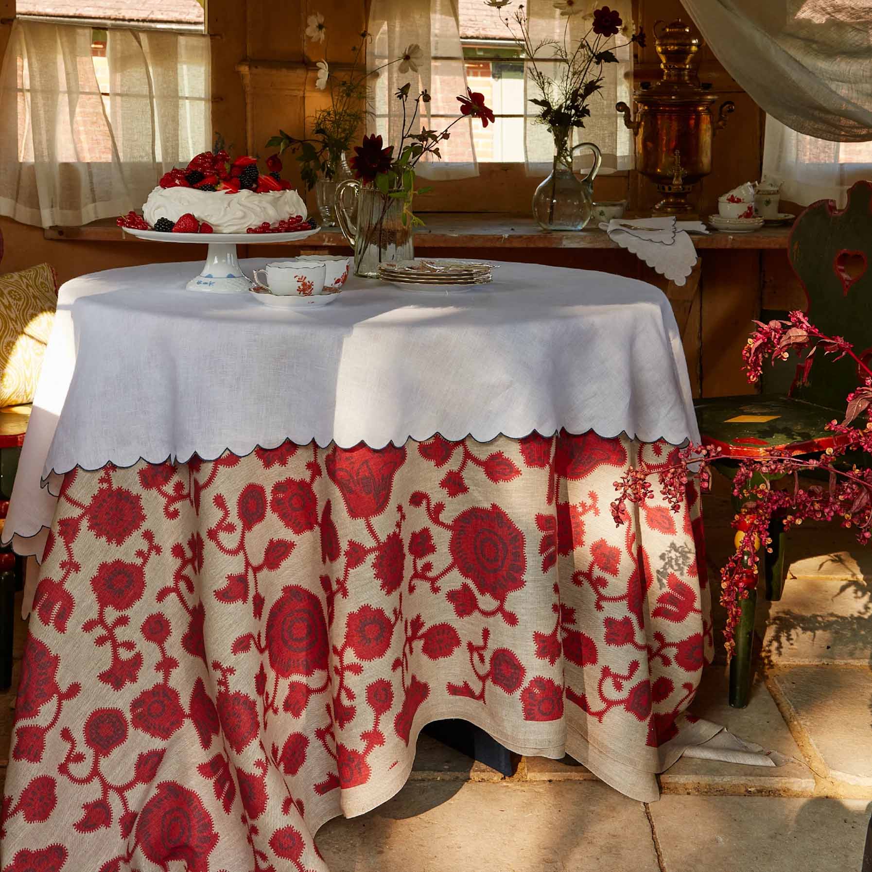 Persian Poppy Dual Use Printed Fabric