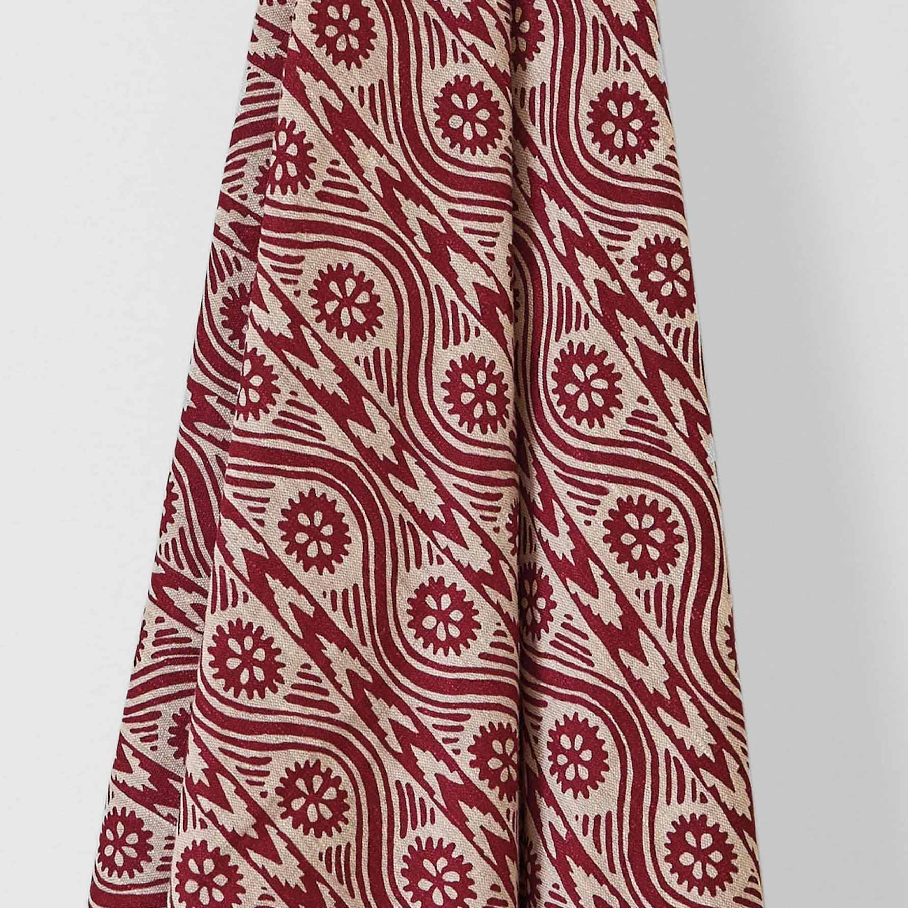 Ruslan Dual Use Printed Red / Natural Fabric