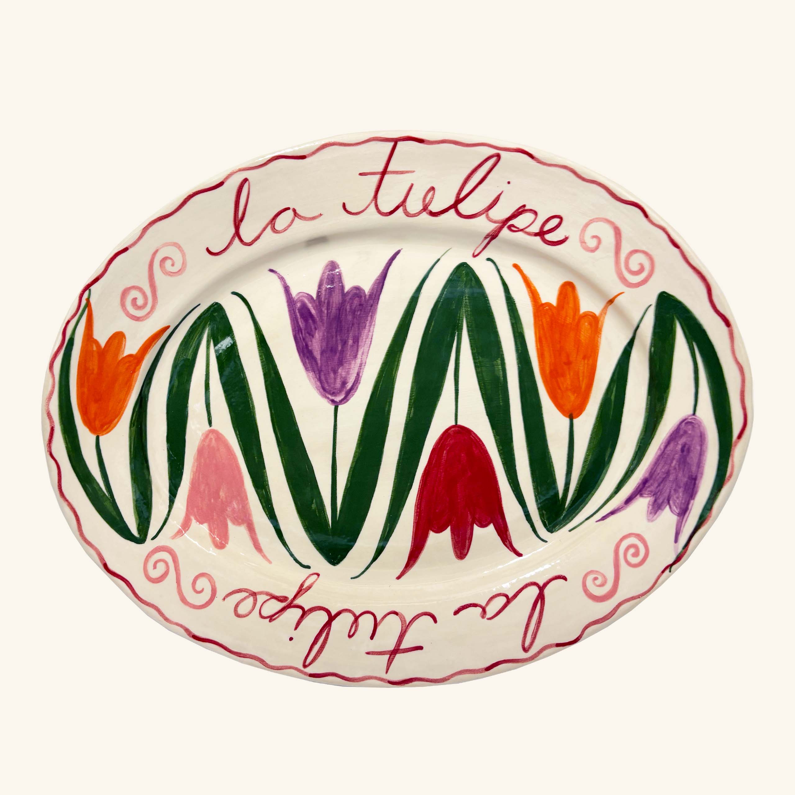 Tulip Oval Platter