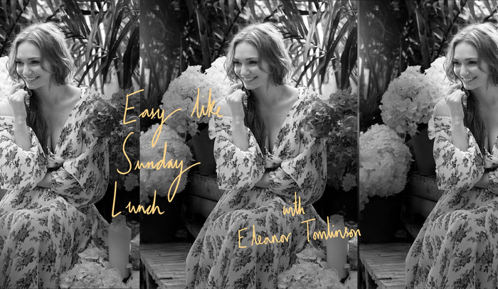 Eleanor Tomlinson in floral dress