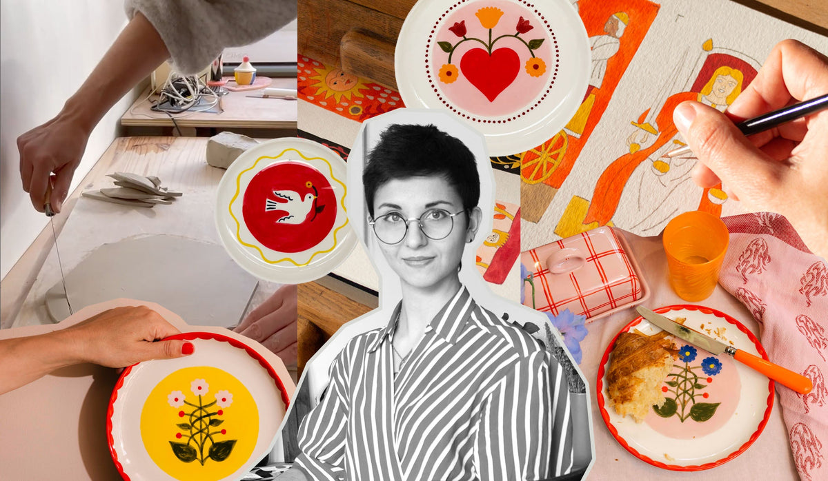 Photo collage of Julie Brouant