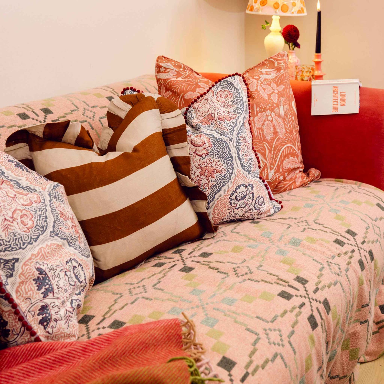 Wide Stripe Cushion Amuse la Bouche