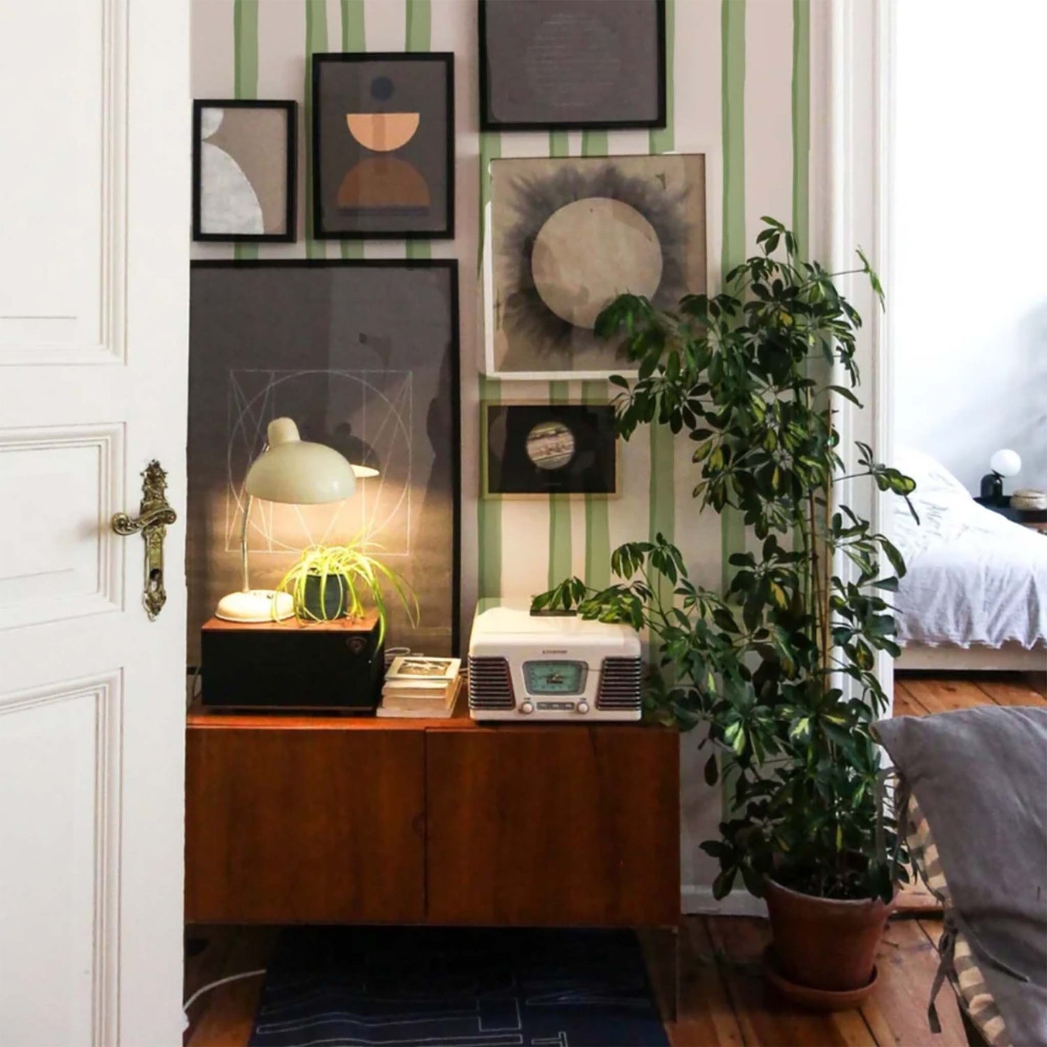 Somerset Stripes Wallpaper Annika Reed Studio