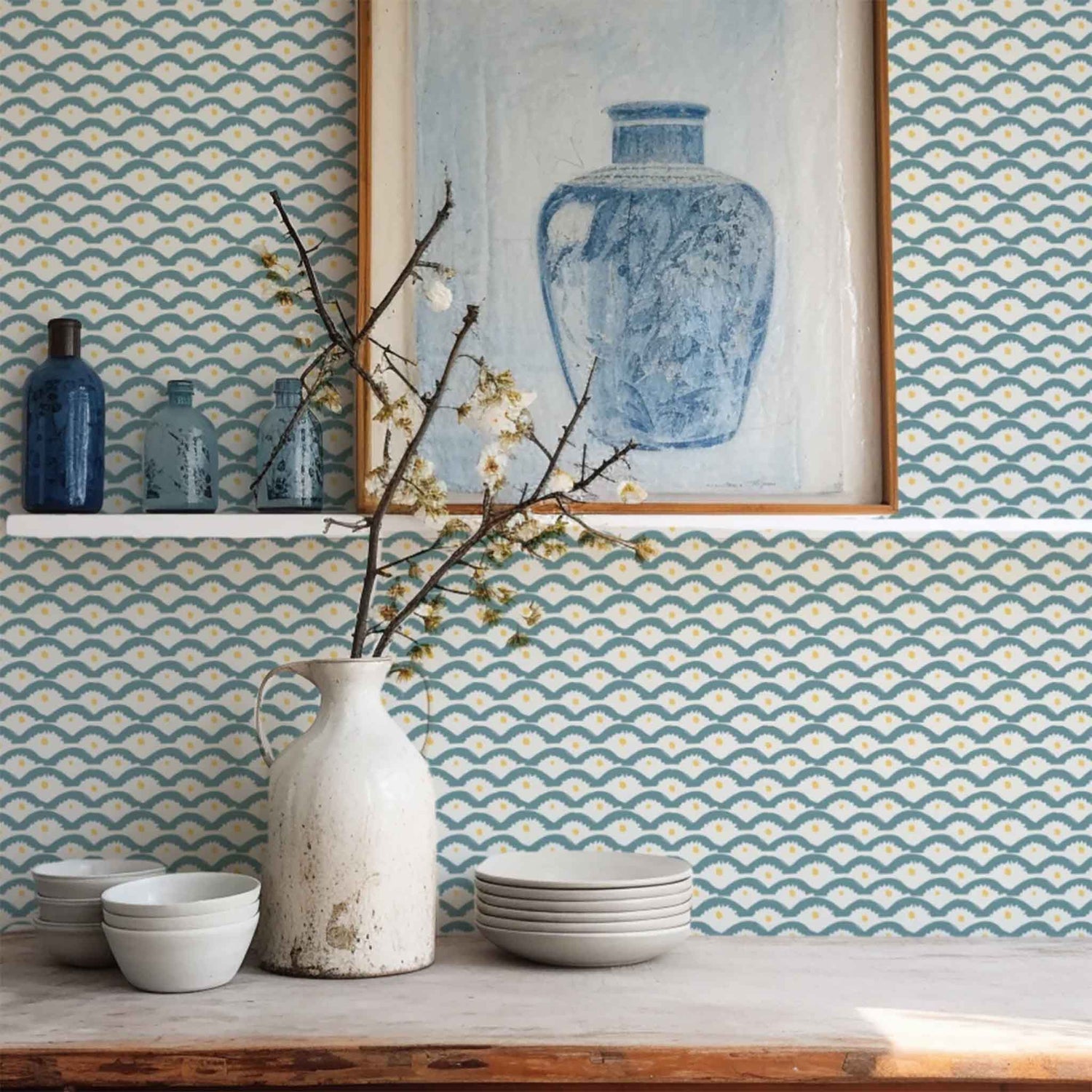 Wiggly Squiggly Wallpaper Annika Reed Studio