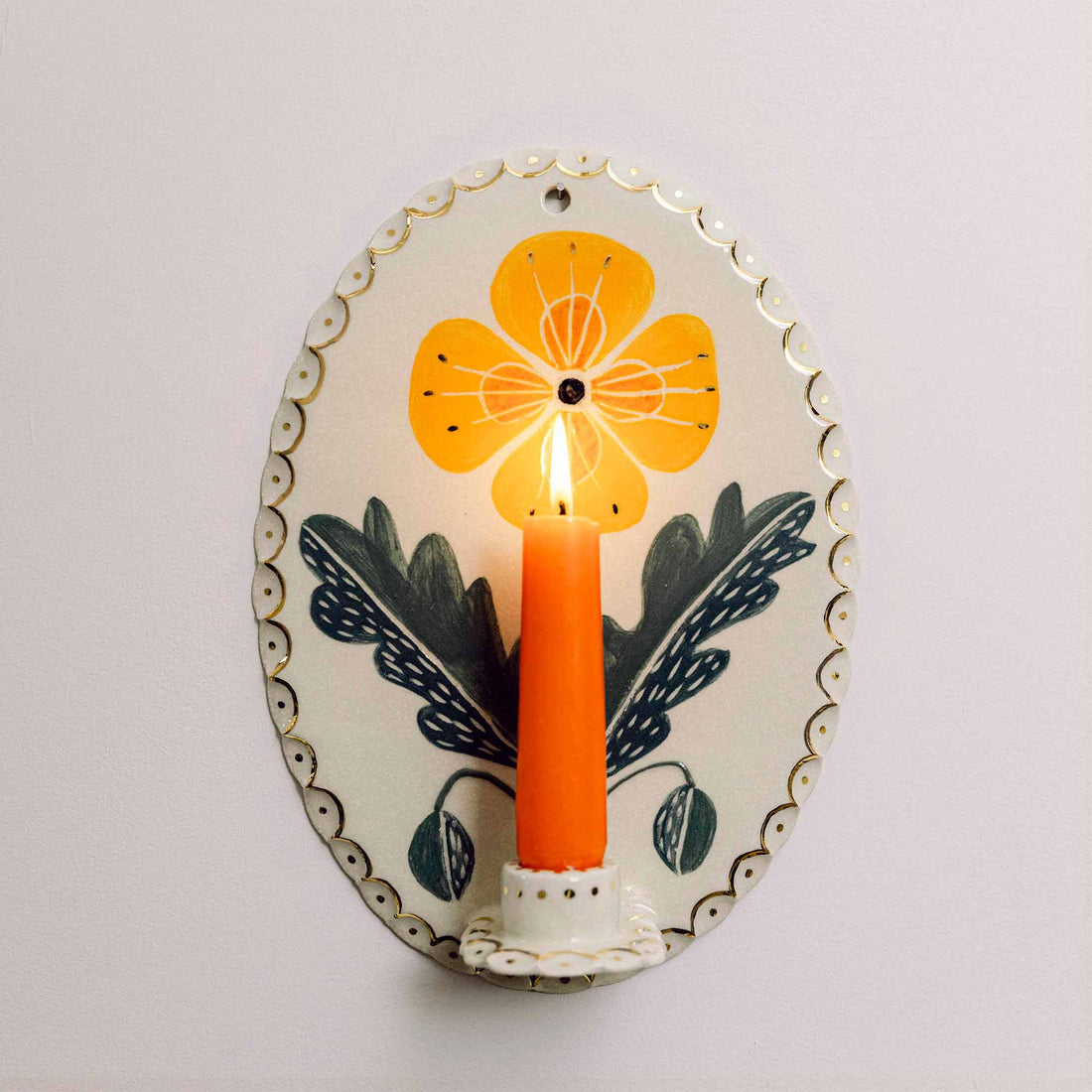 Poppy Candle Sconce Bonfire Workshop