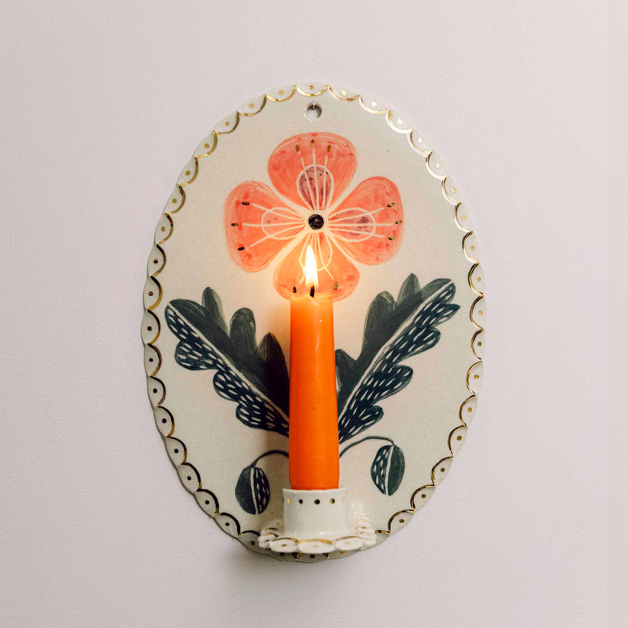 Poppy Candle Sconce Bonfire Workshop