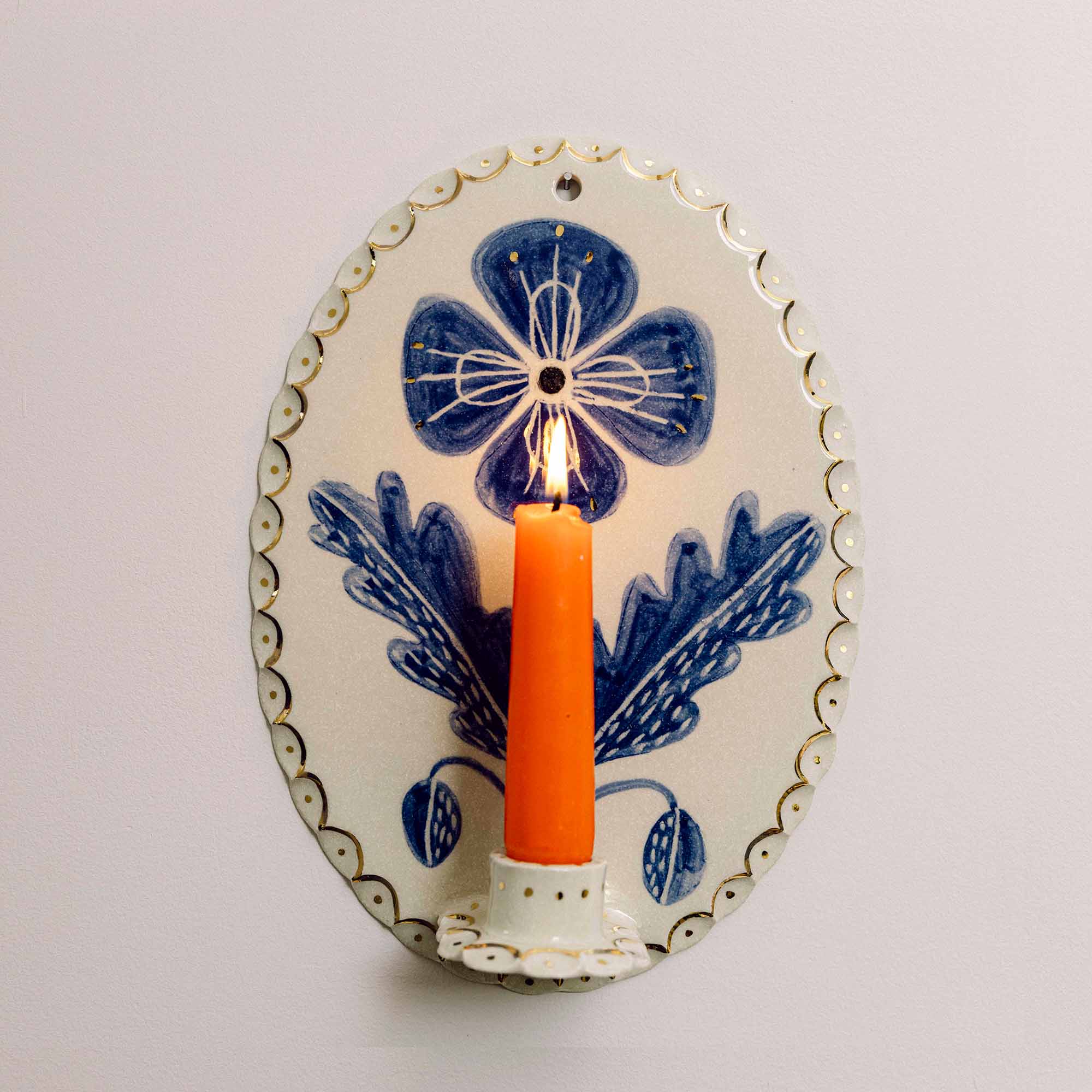 Poppy Candle Sconce Bonfire Workshop