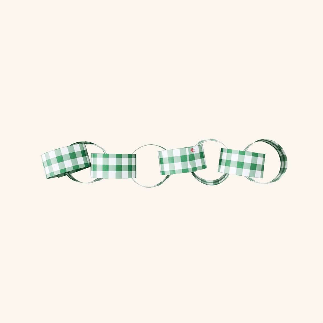 Gingham Paperchain Kit Cotton Clara
