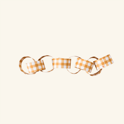 Gingham Paperchain Kit Cotton Clara