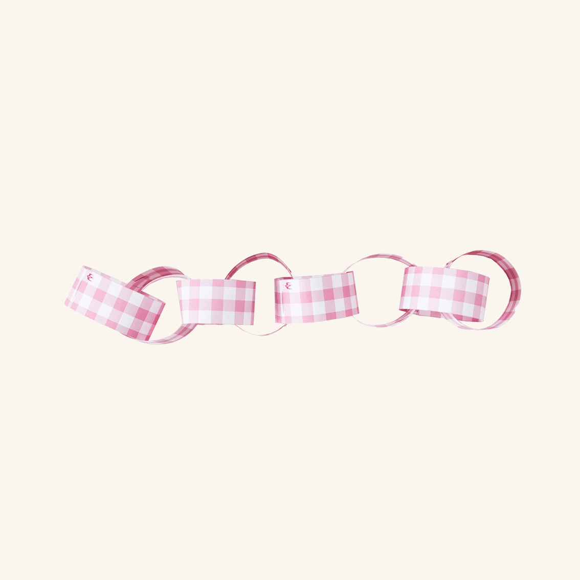 Gingham Paperchain Kit Cotton Clara