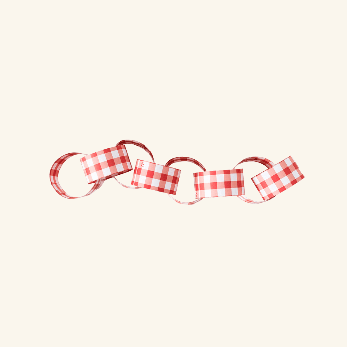 Gingham Paperchain Kit Cotton Clara