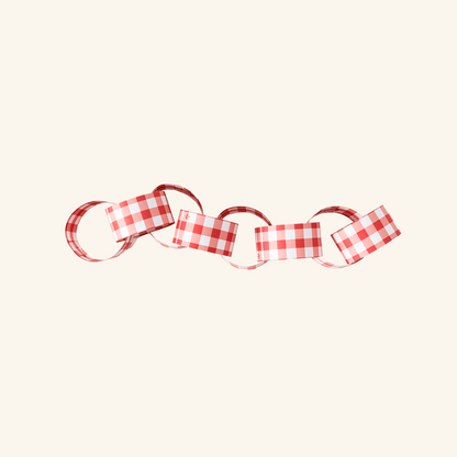 Gingham Paperchain Kit Cotton Clara