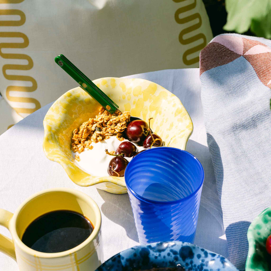 Small Wavy Splatterware Bowl