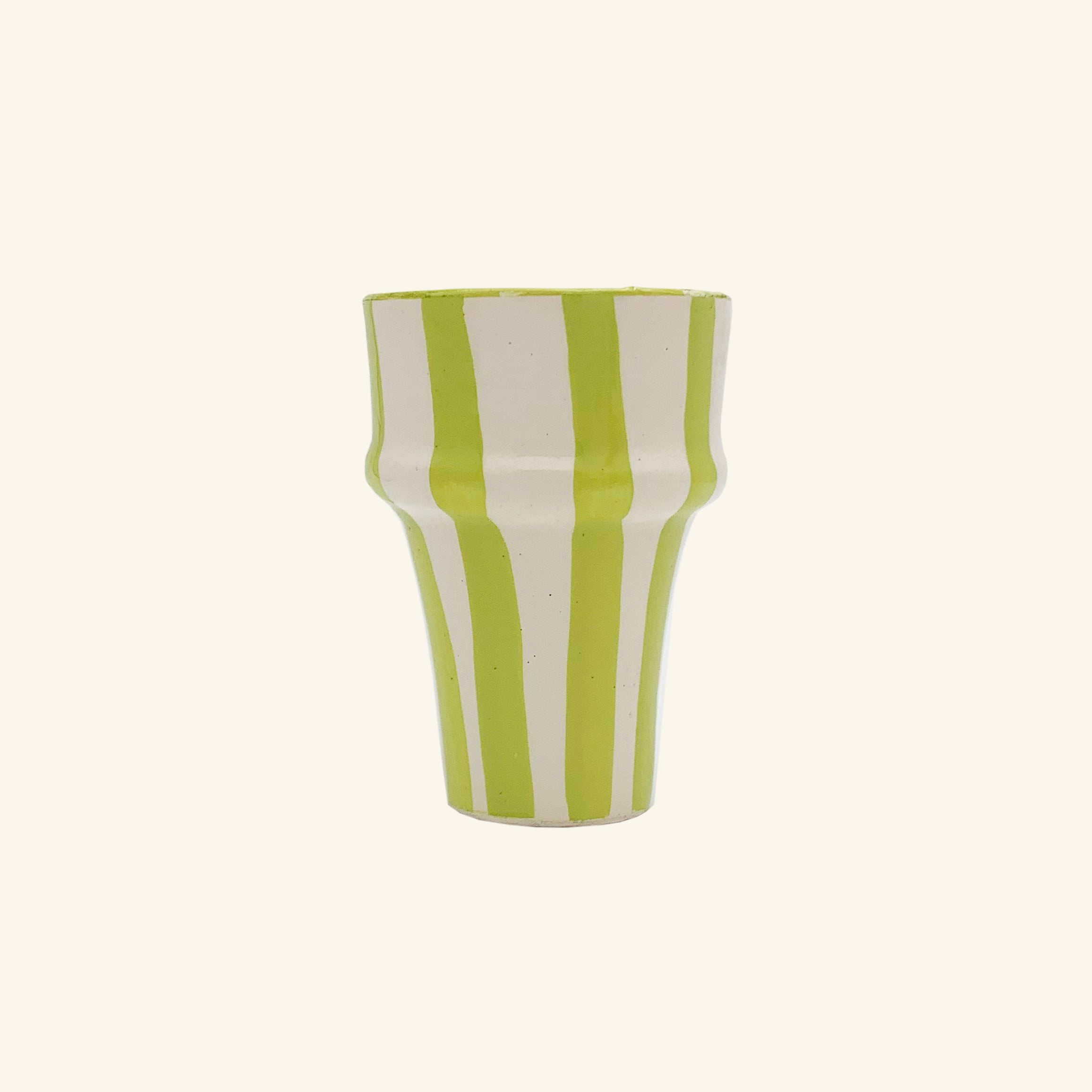 Moroccan Ceramic Stripe Cup LAMP LDN