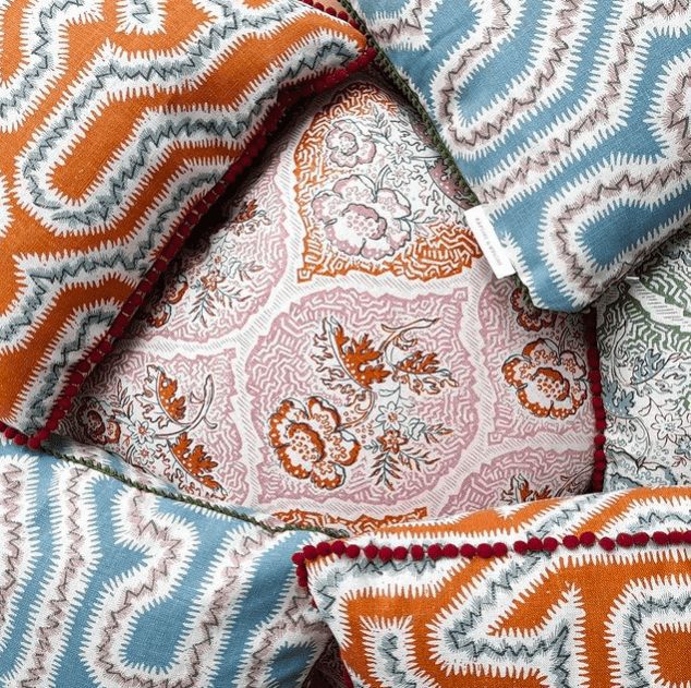 Soldanelle Linen Cushion