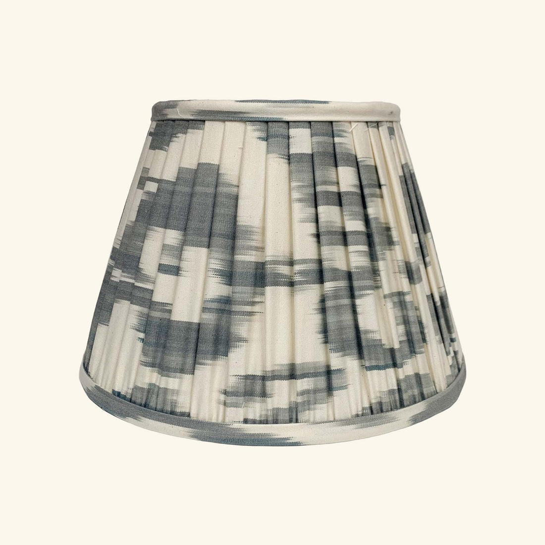 Ikat Lampshade Grey &amp; Cream