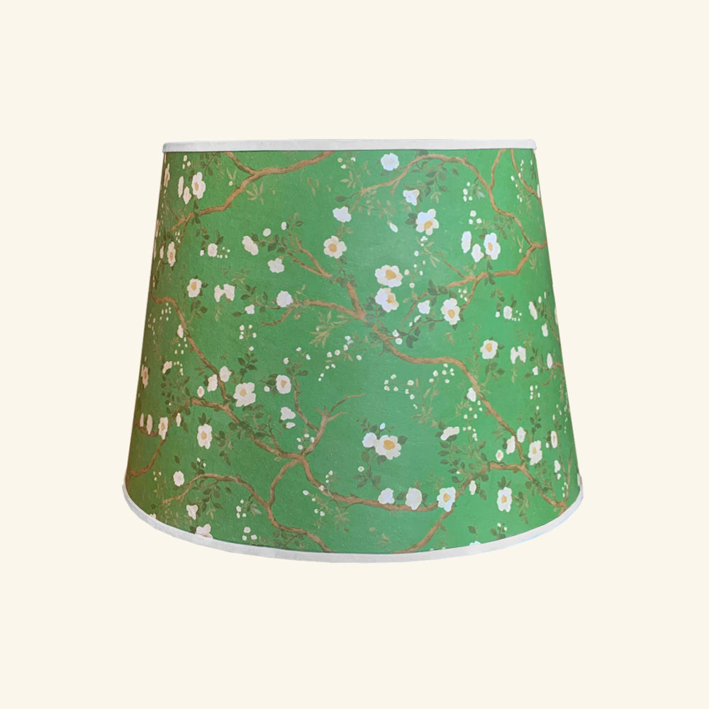 Handmade Paper Shade Camellia Emerald Green – (T30 x B40 x H30cm) Rosi de Ruig