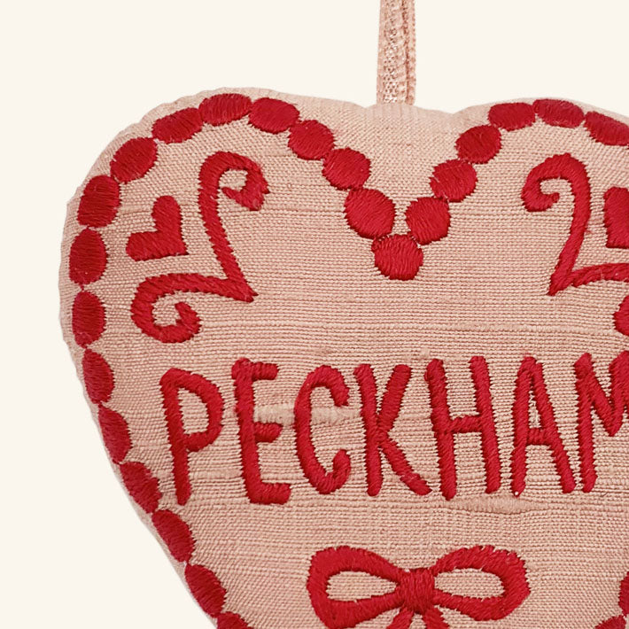 Heart Ornament Rosie Brain Embroidery