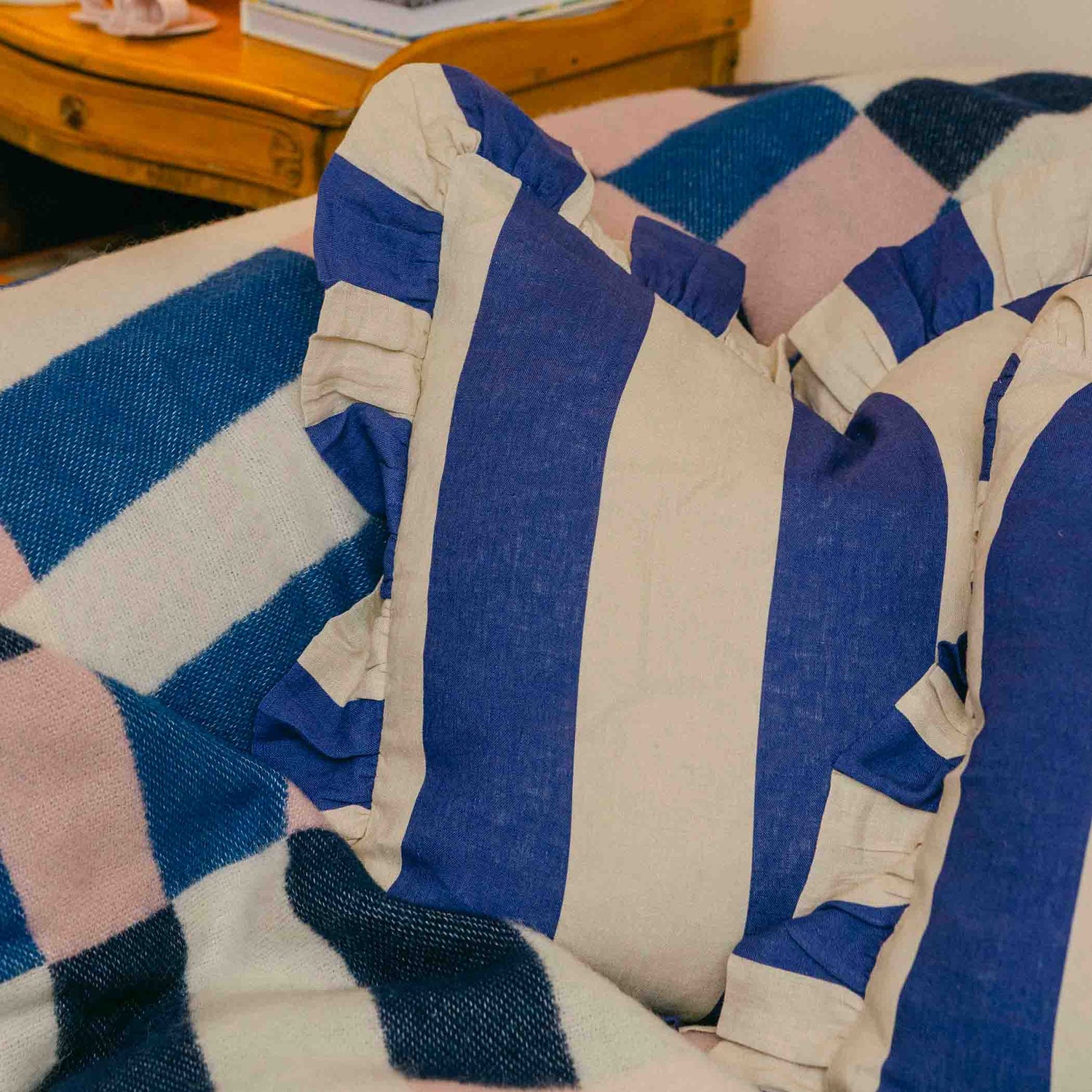 Wide Stripe Cushion Amuse la Bouche