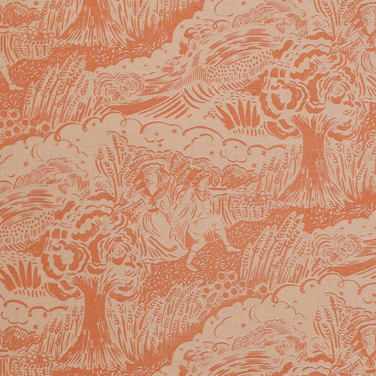 Apple Pickers Fabric