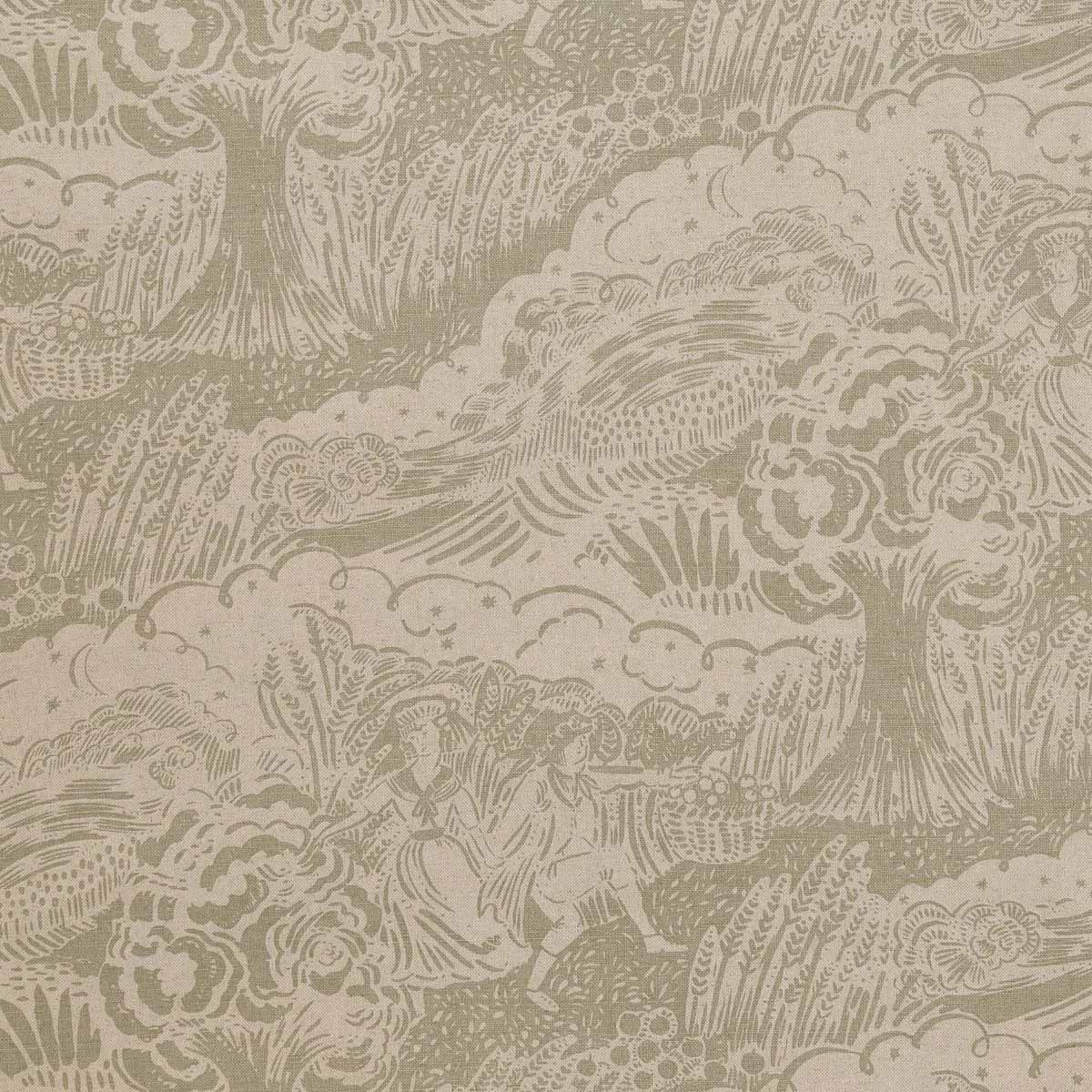 Apple Pickers Fabric