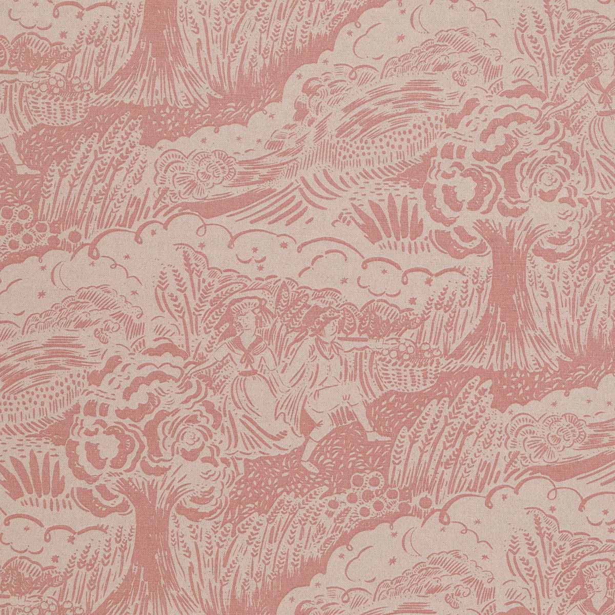 Apple Pickers Fabric