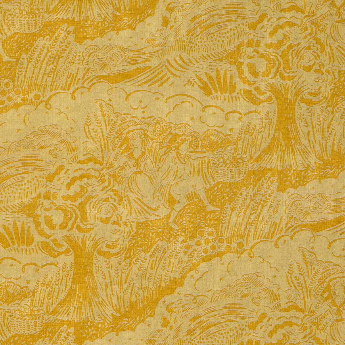 Apple Pickers Fabric