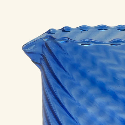 Moroccan Fluted Glass Pitcher