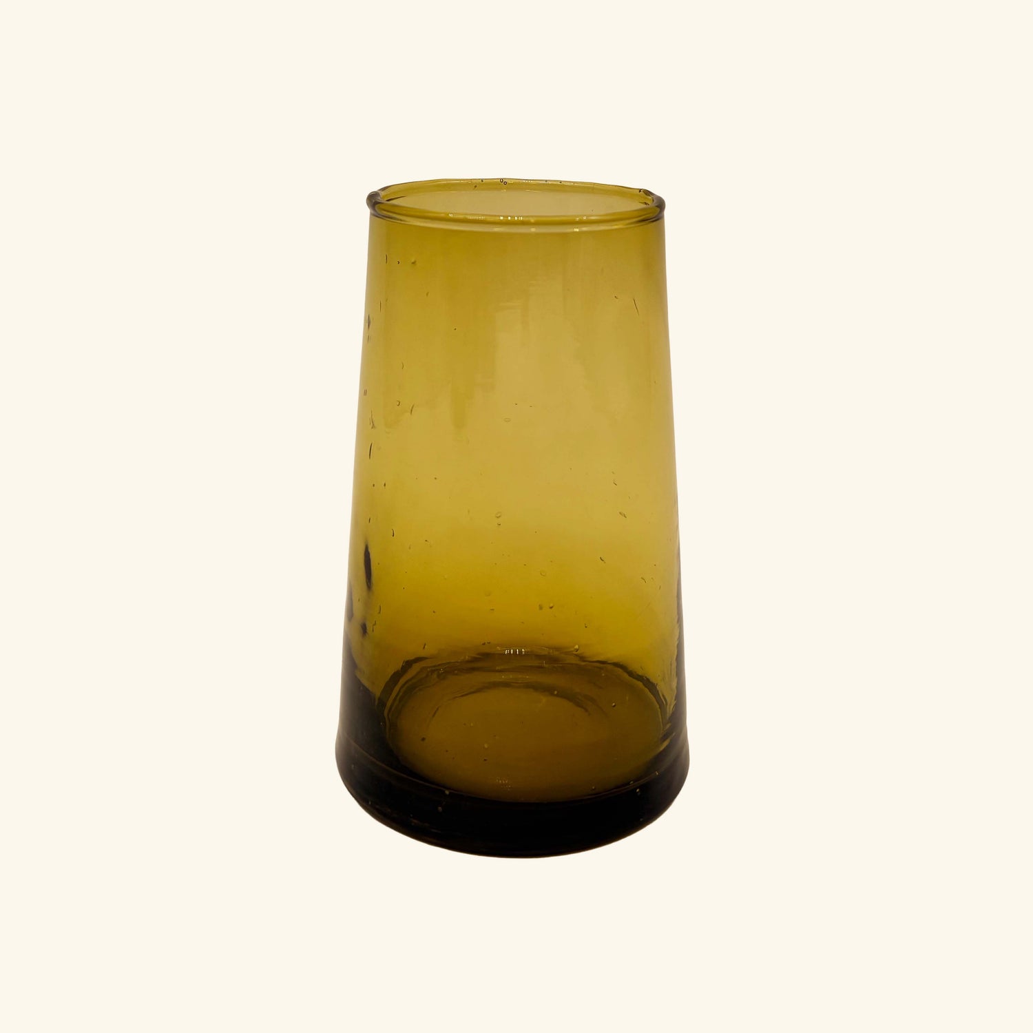 Set of 6 Moroccan Tapered Glass Tumblers