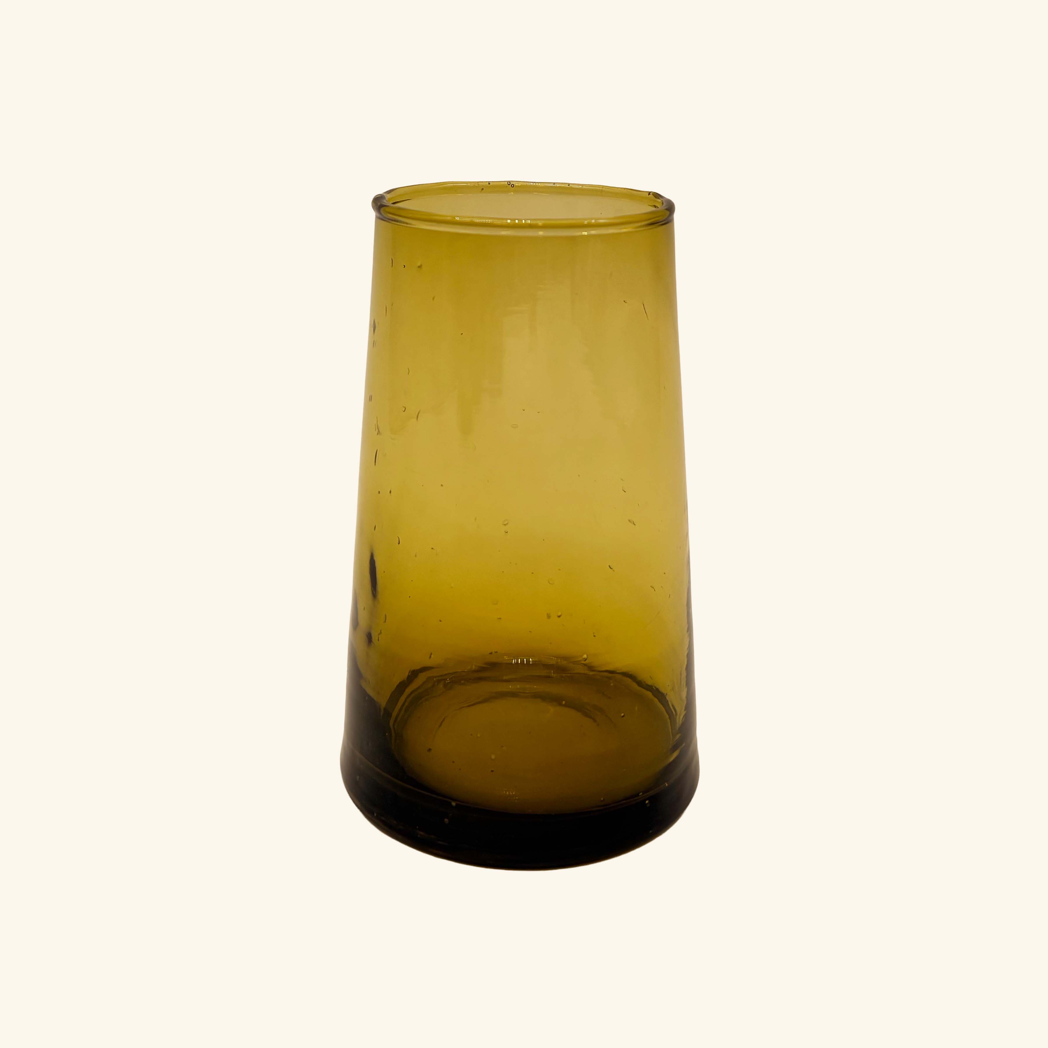 Set of 6 Moroccan Tapered Glass Tumblers