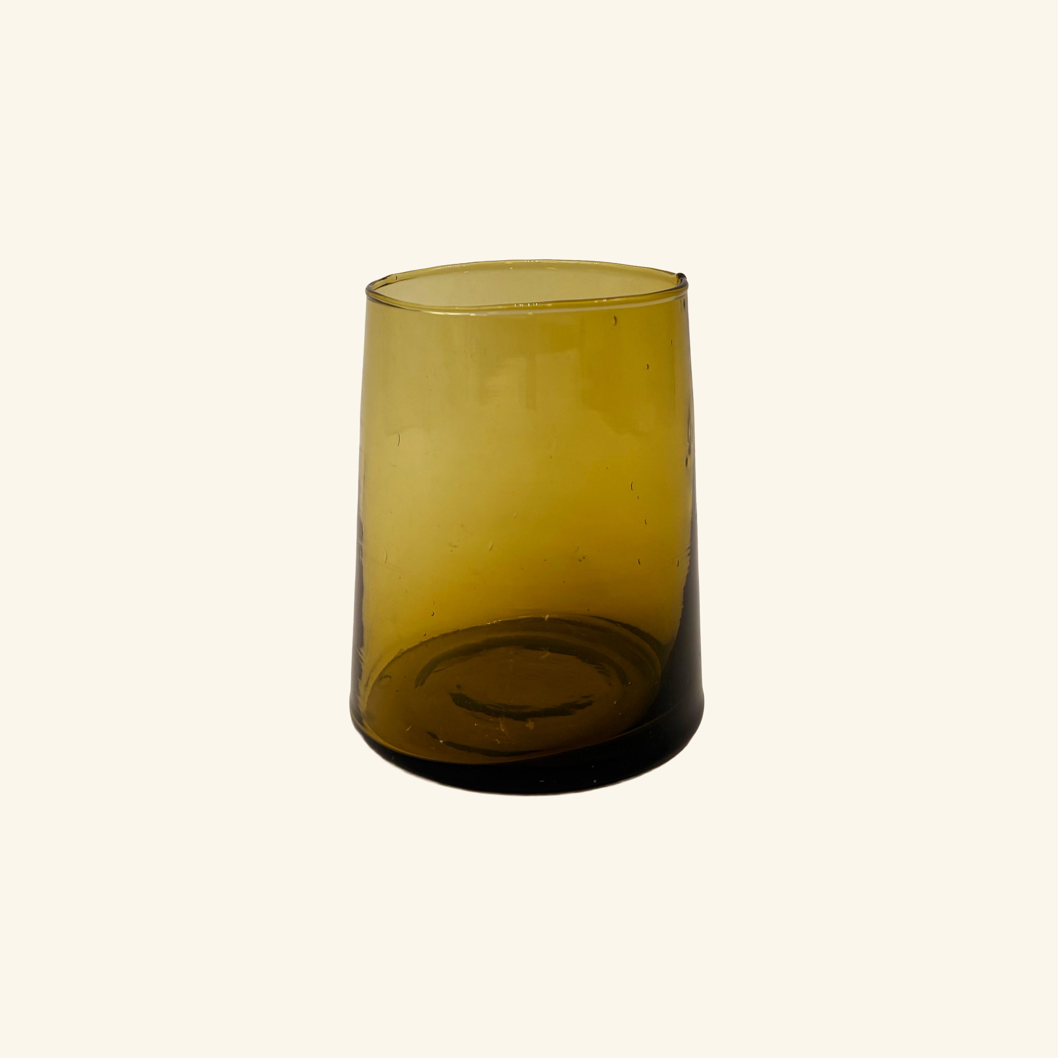 Set of 6 Moroccan Tapered Glass Tumblers