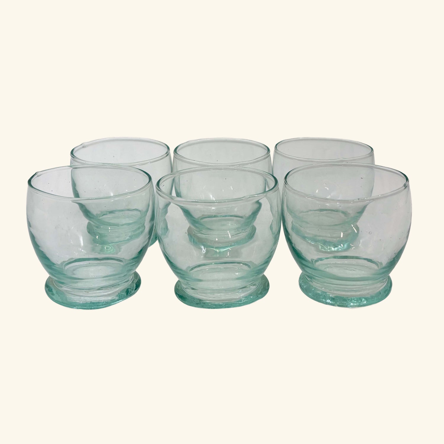 Set of 6 Round Moroccan Glasses