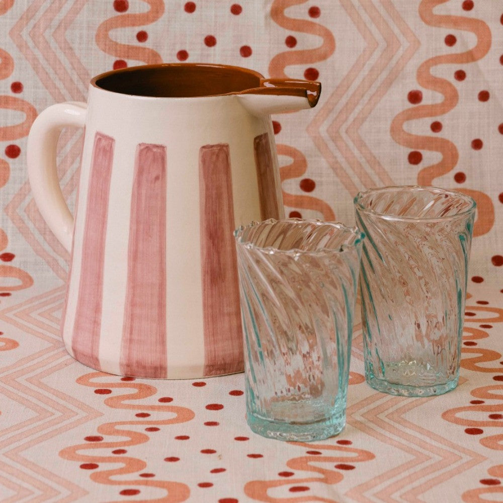 Bold Stripe Pitcher