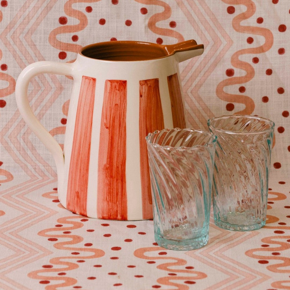 Bold Stripe Pitcher