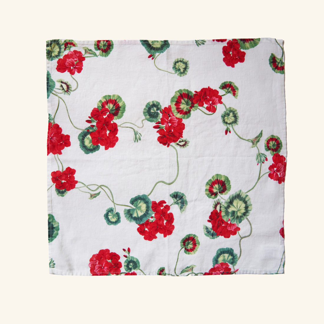 Geranium Linen Napkin By Hope