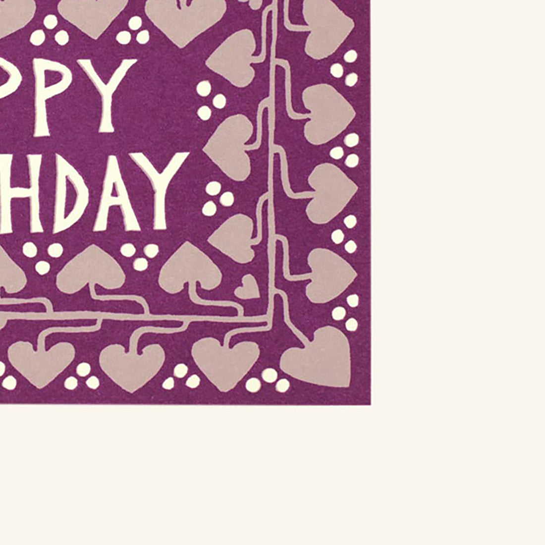 Hearts Happy Birthday Card