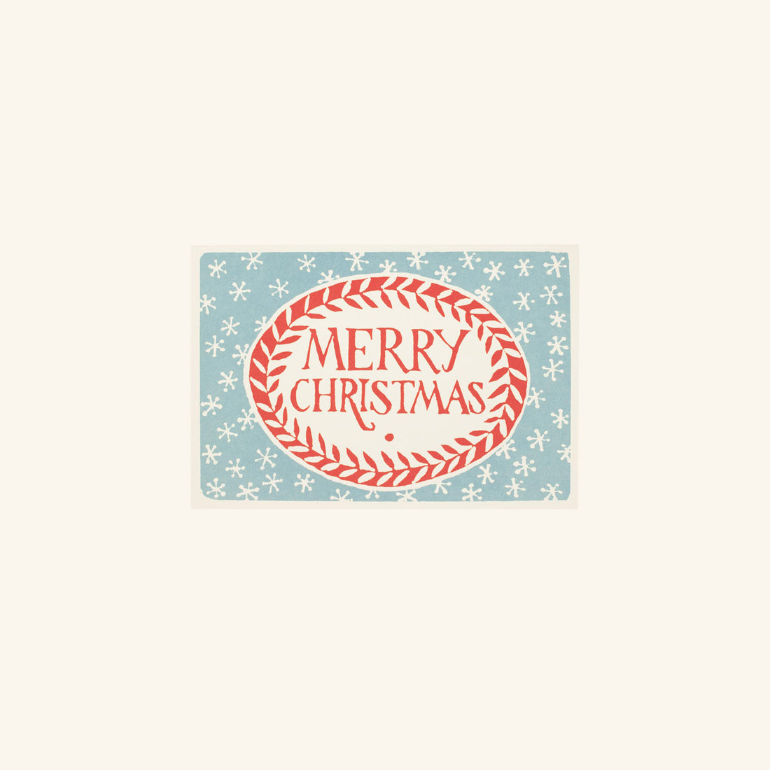 Merry Christmas Red and Blue Card Pack of Ten