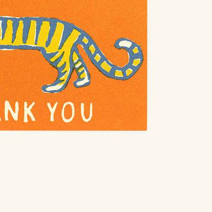 Pack of 6 Small Cards Thank You Little Tiger