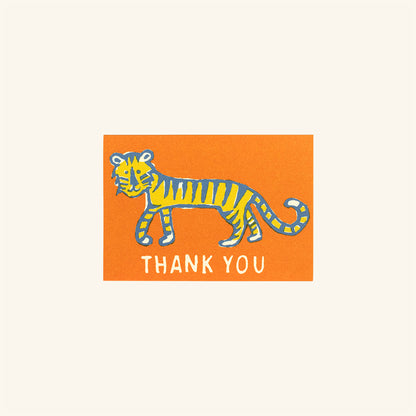 Pack of 6 Small Cards Thank You Little Tiger