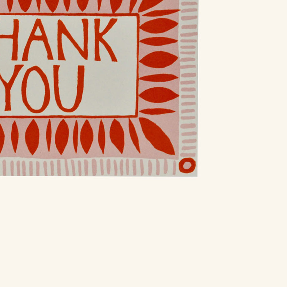 Pack of 10 Cards Thank You Neon