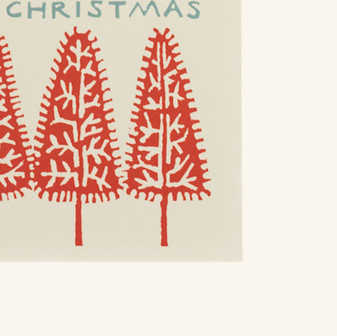 Pack of Ten Happy Christmas Trees Card