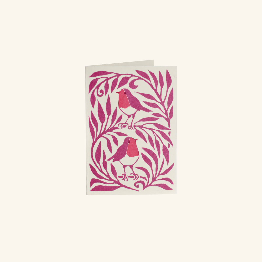 Pack of 6 Small Cards with Two Robins