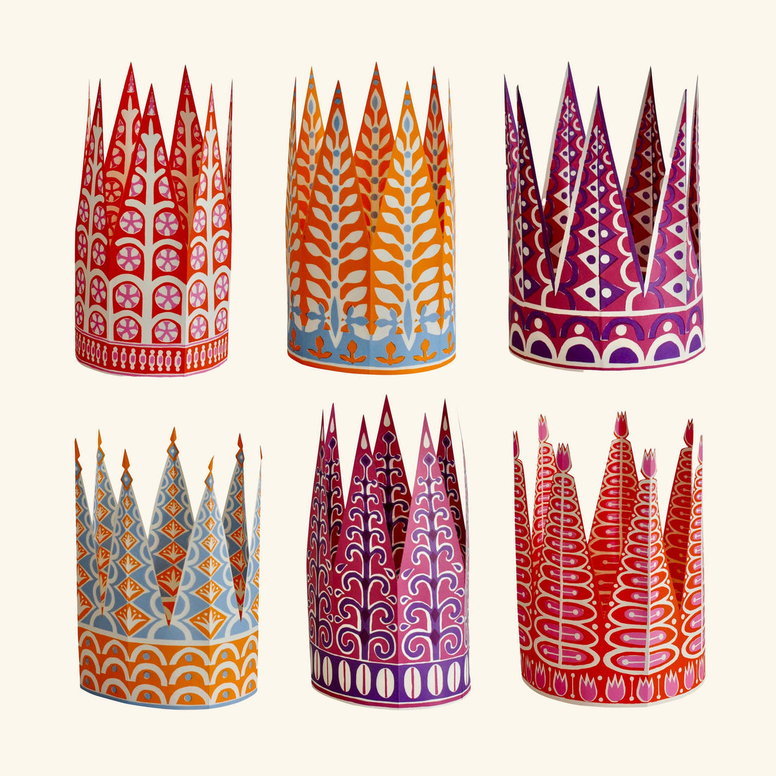 Six Paper Crowns