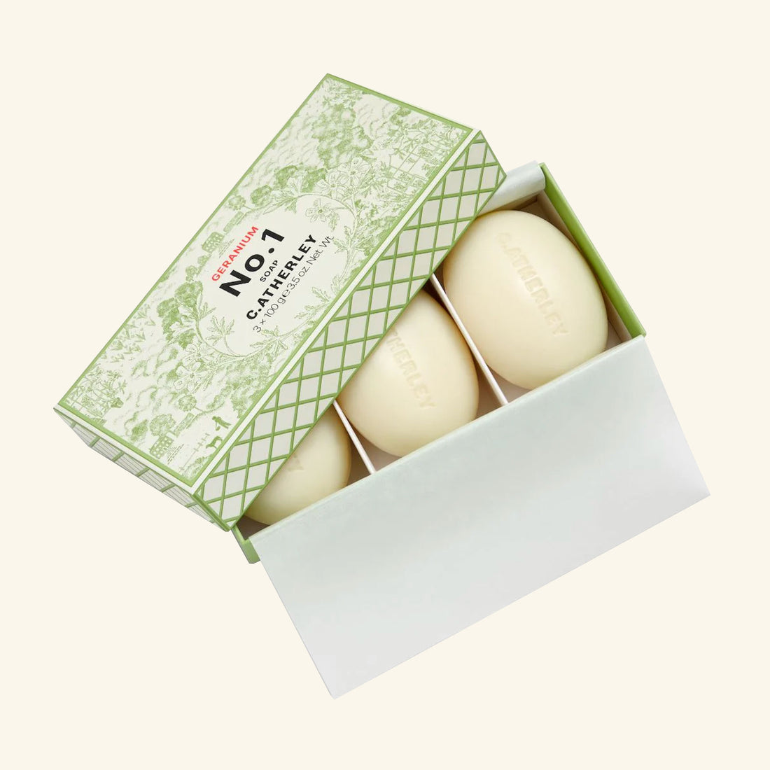 No. 1 Geranium Soap Trio